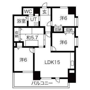 4LDK 間取り図