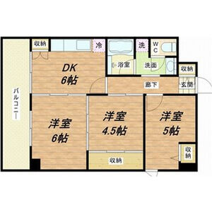 3DK 間取り図