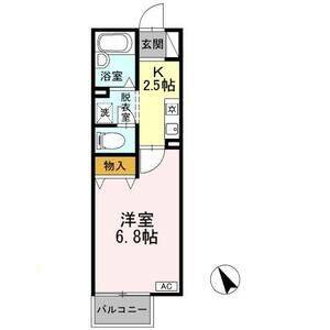 1K 間取り図
