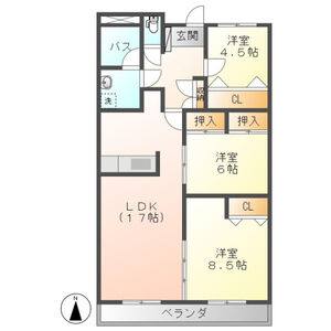 3LDK 間取り図