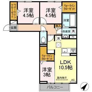 3LDK 間取り図