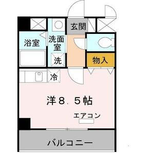 ワンルーム 間取り図