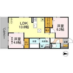 2LDK 間取り図