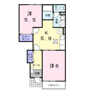 2K 間取り図
