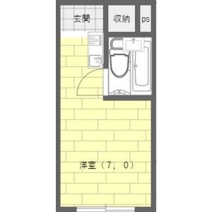 ワンルーム 間取り図