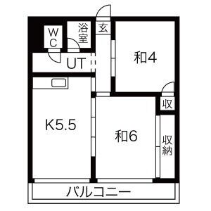 3DK 間取り図