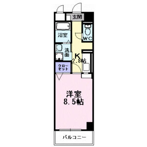 1K 間取り図