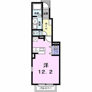 ワンルーム 間取り図