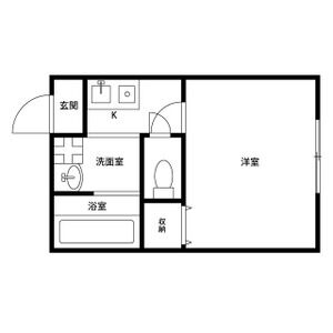 1K 間取り図