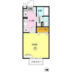 1K 間取り図