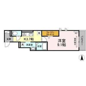 1K 間取り図