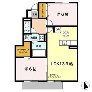 2LDK 間取り図