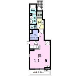 ワンルーム 間取り図