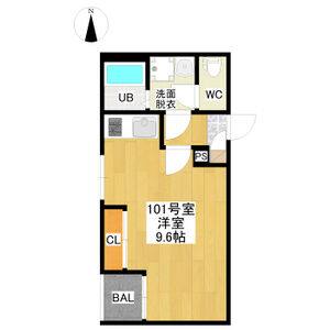 ワンルーム 間取り図