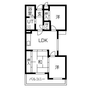 3LDK 間取り図