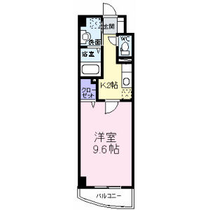 1K 間取り図