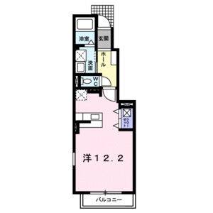 1K 間取り図
