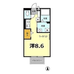 ワンルーム 間取り図