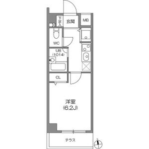 1K 間取り図
