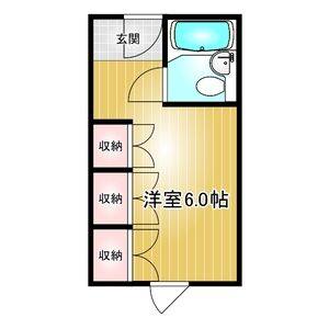 ワンルーム 間取り図