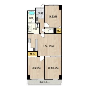 3LDK 間取り図