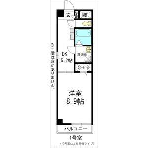 1DK 間取り図