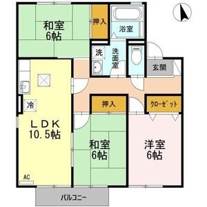 3LDK 間取り図