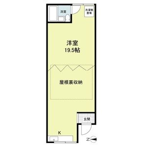 1DK 間取り図