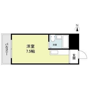 ワンルーム 間取り図