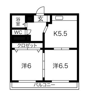 2K 間取り図