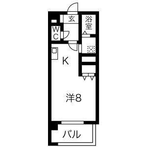 ワンルーム 間取り図