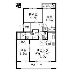 3LDK 間取り図