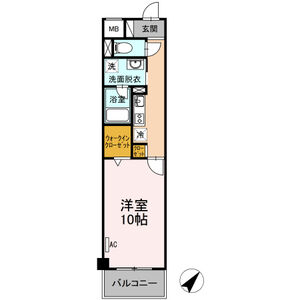 1K 間取り図