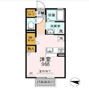 ワンルーム 間取り図