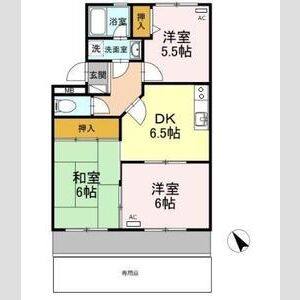 3DK 間取り図