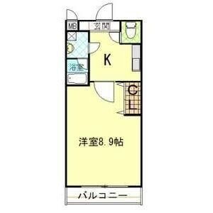 1K 間取り図