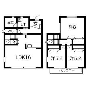3LDK 間取り図