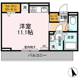 ワンルーム 間取り図
