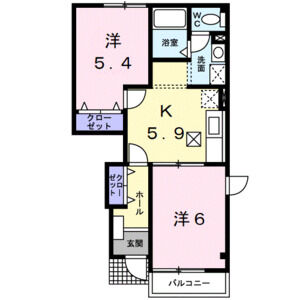 2K 間取り図