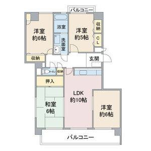 4LDK 間取り図
