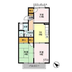 3DK 間取り図