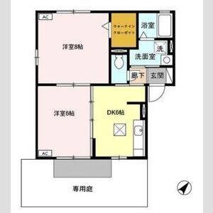 2DK 間取り図