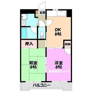 2DK 間取り図