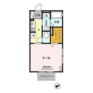 1K 間取り図