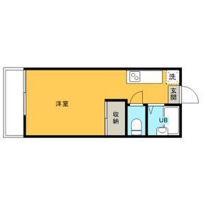 ワンルーム 間取り図