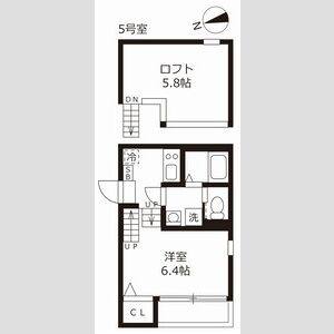 1K 間取り図