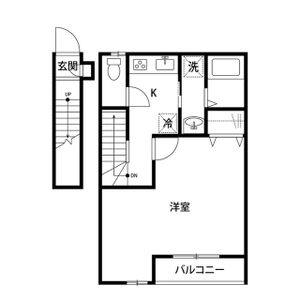 1K 間取り図