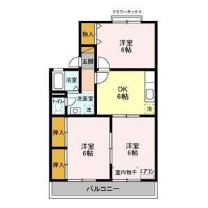 3DK 間取り図