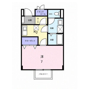 1K 間取り図