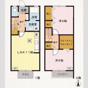 2LDK 間取り図
